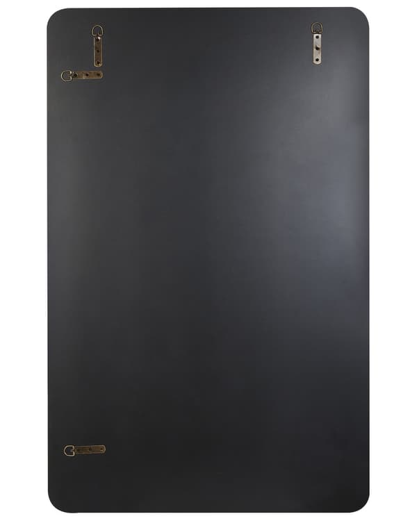 Väggspegel Grå 70 x 110 cm Väggmonterad dekorativ spegel Modern stil Hängande dekor
