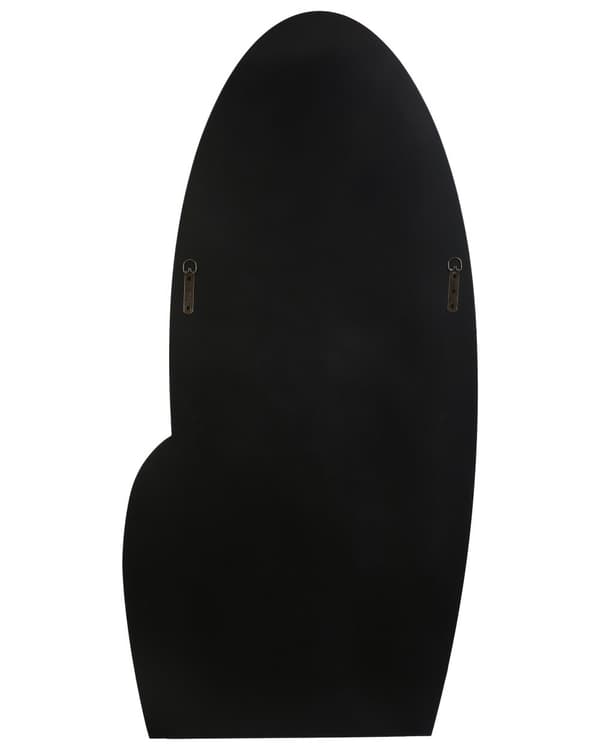 Seinäpeili musta 58 x 120 cm marmoriefekti seinälle ripustettava moderni tyyli