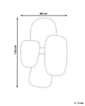 Miniatyrbilde 3 av 5: Veggspeil Sølv 80 x 120 cm Oval form Moderne design Dekorativt Tilbehør Speil Veggdekor