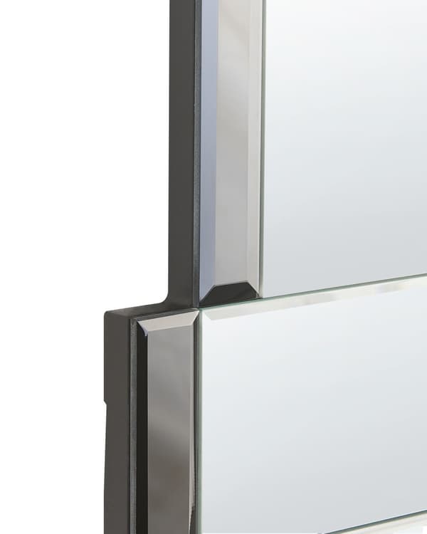 Veggspeil Svart 60 x 90 cm Uregelmessig form Moderne design Dekorativt Veggdekor Speil
