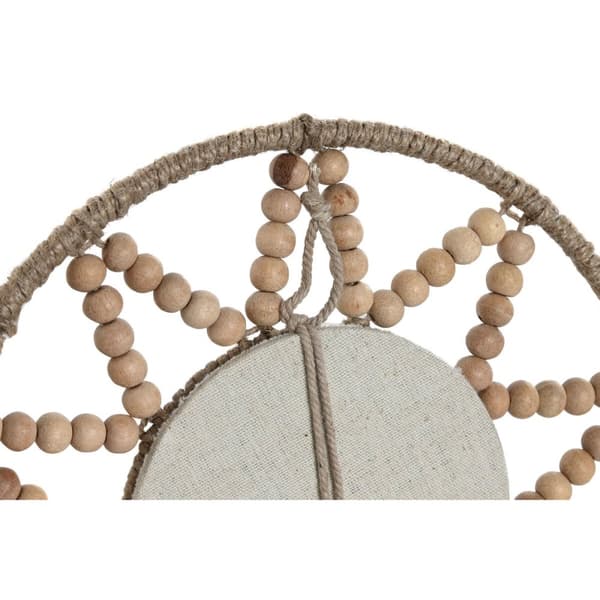 Spegelspel Home ESPRIT Naturell Scandi 20 x 1 x 20 cm (3 Delar)