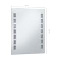 Miniatyrbillede 8 af 9: vidaXL LED-vægspejl til badeværelset 50x60 cm -  Spejle