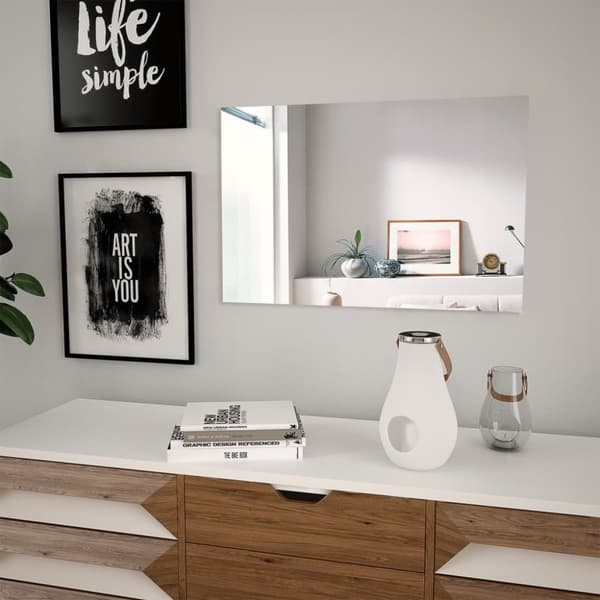 vidaXL vægspejl 60x40 cm rektangulær glas -  Spejle
