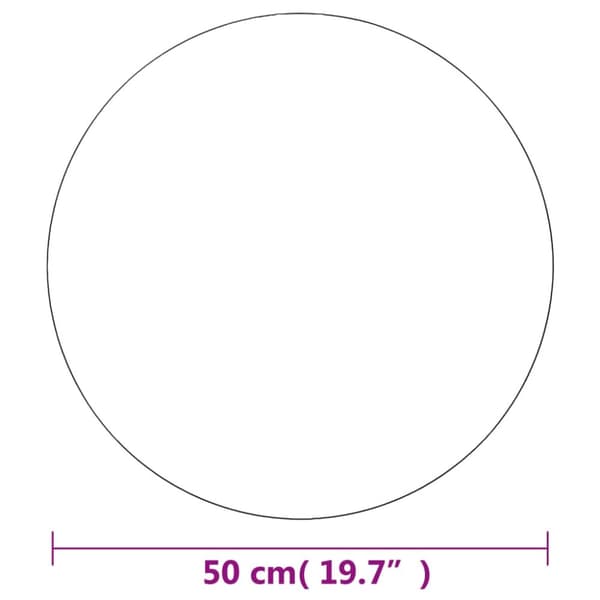 vidaXL Väggspegel rund 50 cm glas -  Speglar