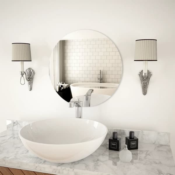 vidaXL Väggspegel rund 50 cm glas -  Speglar