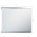 Miniatyrbild 8 av 9: vidaXL Badrumsspegel LED med touch-sensor 80x60 cm -  Speglar