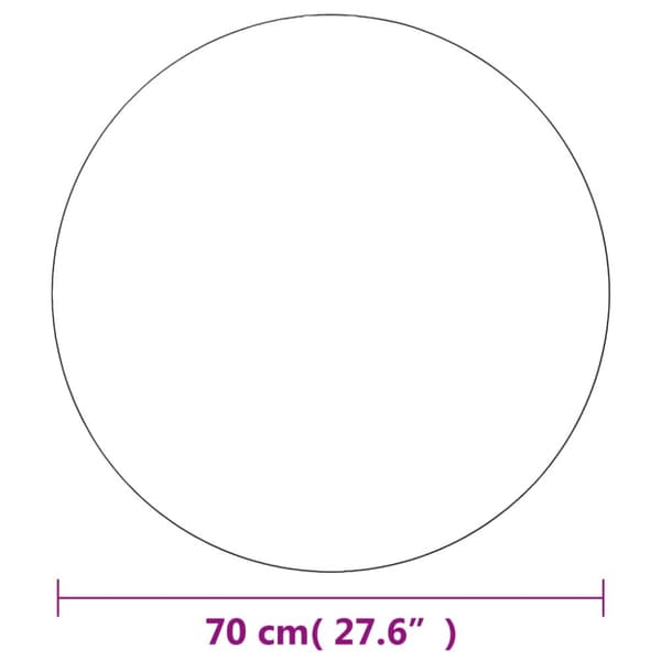 vidaXL vægspejle 2 stk. 70 cm rundt glas -  Spejle