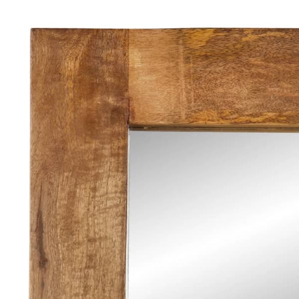 vidaXL spejl 70x50 cm massivt mangotræ og glas -  Spejle