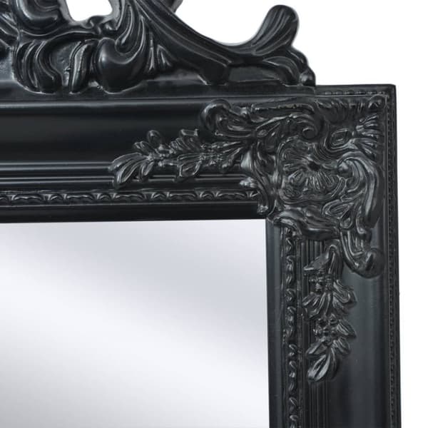 vidaXL Fristående spegel i barockstil 160x40 cm svart -  Speglar