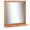 Miniatyrbild 8 av 8: vidaXL Badrumsspegel 60x12x62 cm massivt valnötsträ -  Speglar