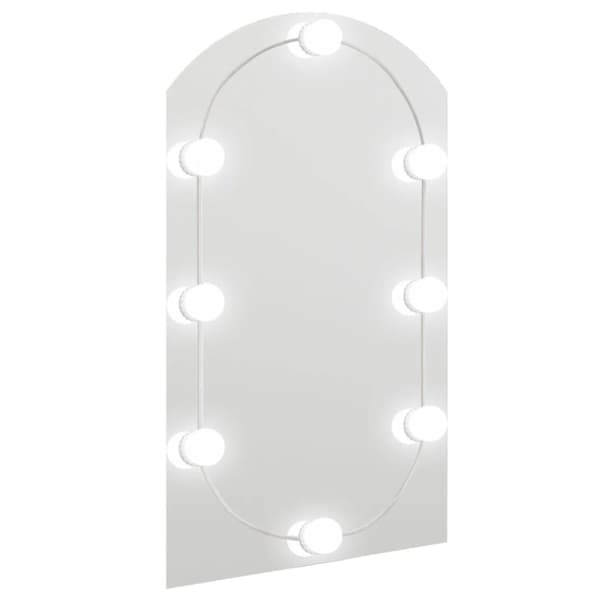 vidaXL Peili LED-valoilla 70x40 cm lasi kaari -  Peilit