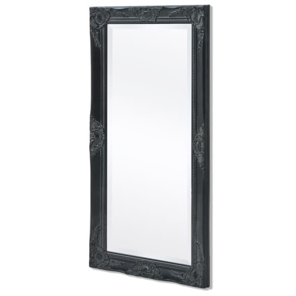 vidaXL vægspejl 100x50 cm barokstil sort -  Spejle