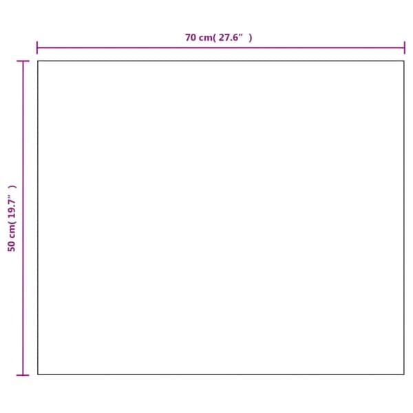 vidaXL spejl uden ramme 70x50 cm glas -  Spejle