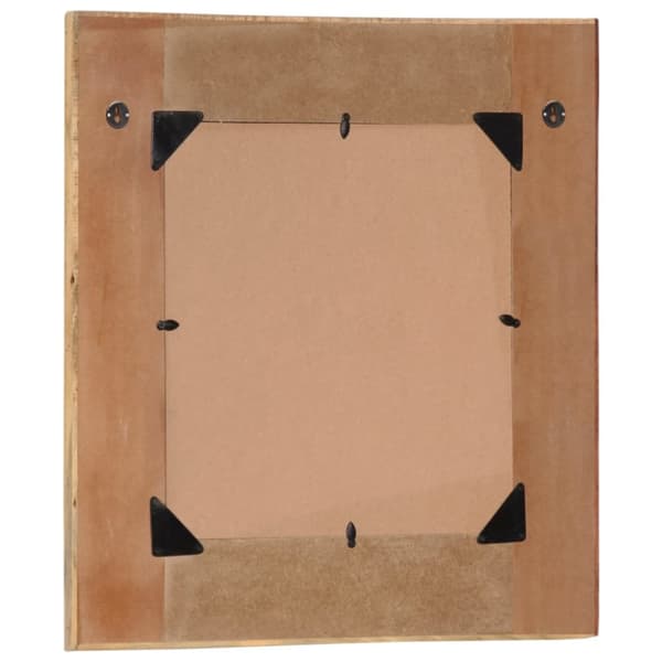 vidaXL vægspejl 60x60 cm massivt genbrugstræ -  Spejle