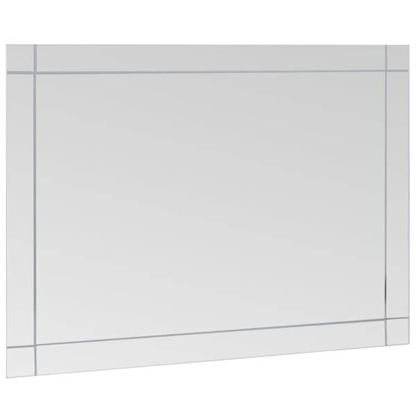 vidaXL Väggspegel 60x50 cm glas -  Speglar