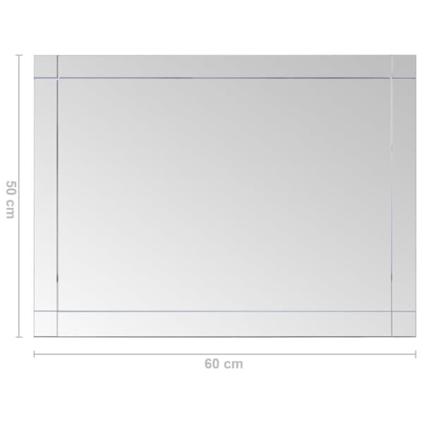 vidaXL Väggspegel 60x50 cm glas -  Speglar