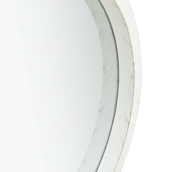 vidaXL vægspejl med rem 40 cm hvid -  Spejle