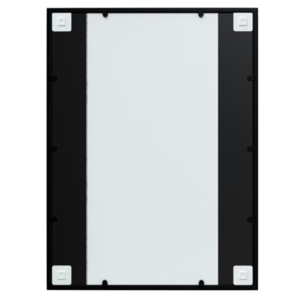 vidaXL vægspejl 80x60 cm metal sort -  Spejle
