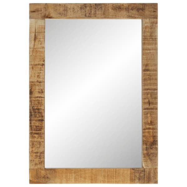 vidaXL Spegel 70x50 cm massivt mangoträ och glas -  Speglar