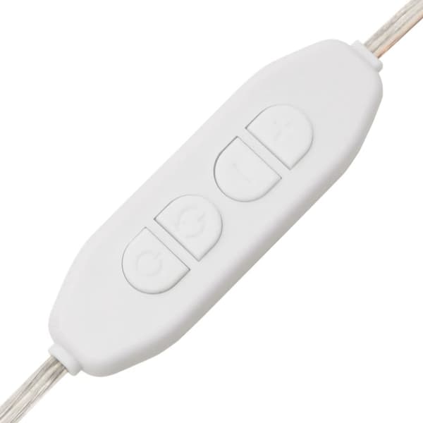 vidaXL vægspejl med LED-lys 35x70 cm oval glas -  Spejle