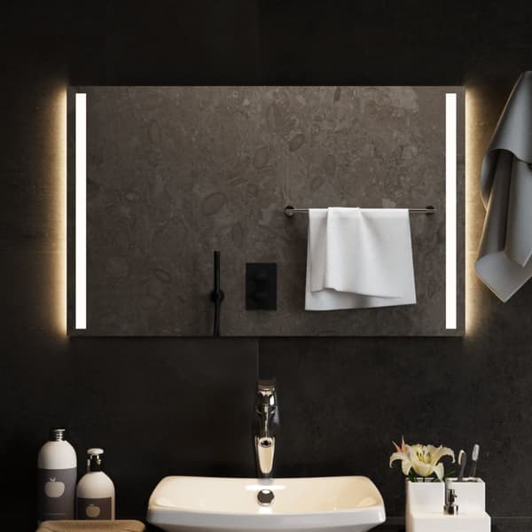 vidaXL badeværelsesspejl med LED-lys 80x50 cm -  Spejle