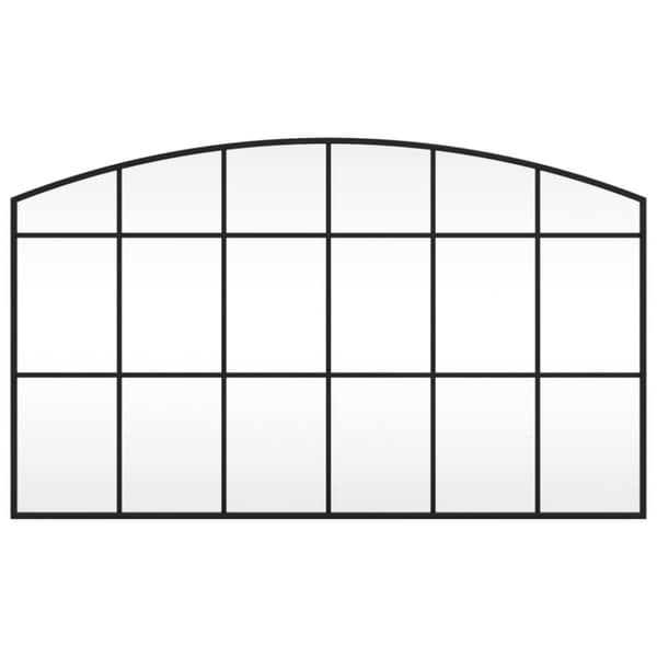 vidaXL Seinäpeili musta 100x60 cm kaari rauta -  Peilit
