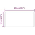 Miniatyrbild 6 av 6: vidaXL Badrumsspegel LED 100x50 cm -  Speglar