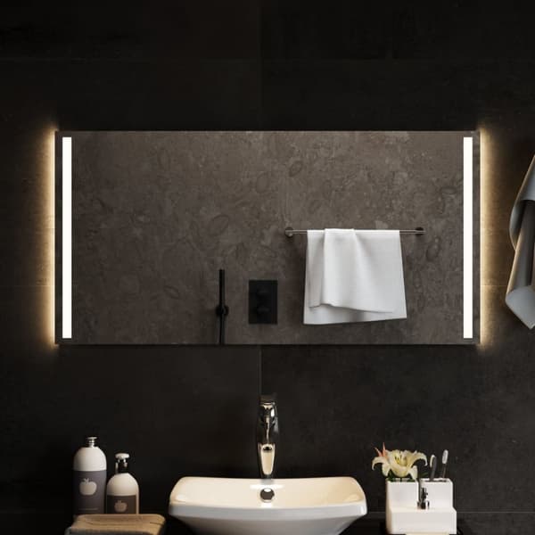 vidaXL Badrumsspegel LED 100x50 cm -  Speglar