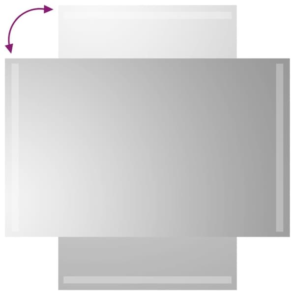 vidaXL Badrumsspegel LED 50x80 cm -  Speglar