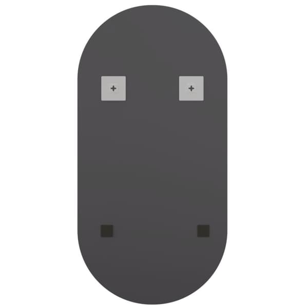 vidaXL spejl med LED-lamper 60x30 cm oval glas -  Spejle