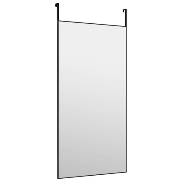 The Living Store dørspejl 50x100 cm glas og aluminium sort -  Spejle