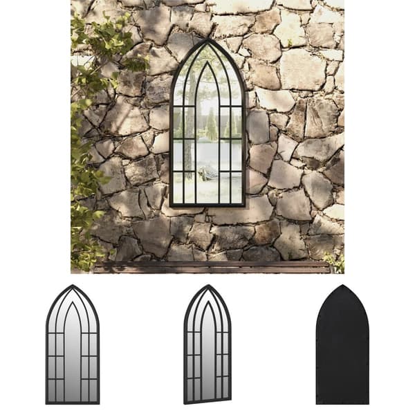 The Living Store havespejl 100x45 cm jern sort -  Spejle