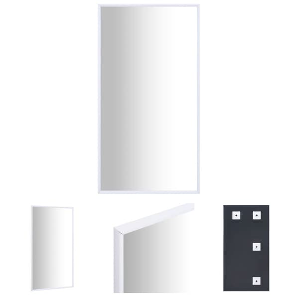 The Living Store spejl 100x60 cm hvid -  Spejle