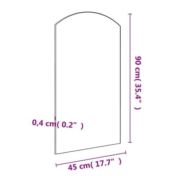 The Living Store spejl 90x45 cm glas -  Spejle