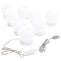 Miniatyrbild 11 av 11: The Living Store Spegel med LED-lampor 90x45 cm glas valvformad (335864+326089) -  Speglar