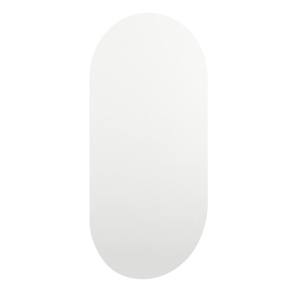The Living Store Spegel med LED-lampor 80x40 cm glas oval - Speglar