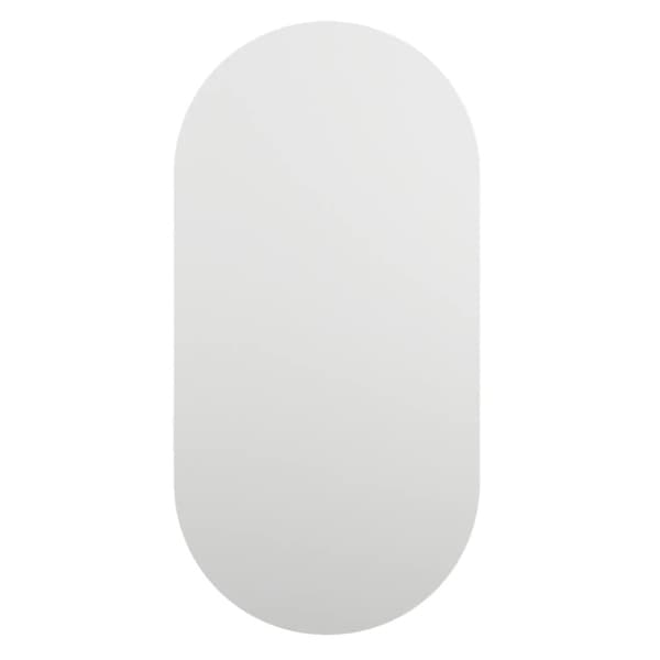 The Living Store Spegel med LED-lampor 80x40 cm glas oval - Speglar