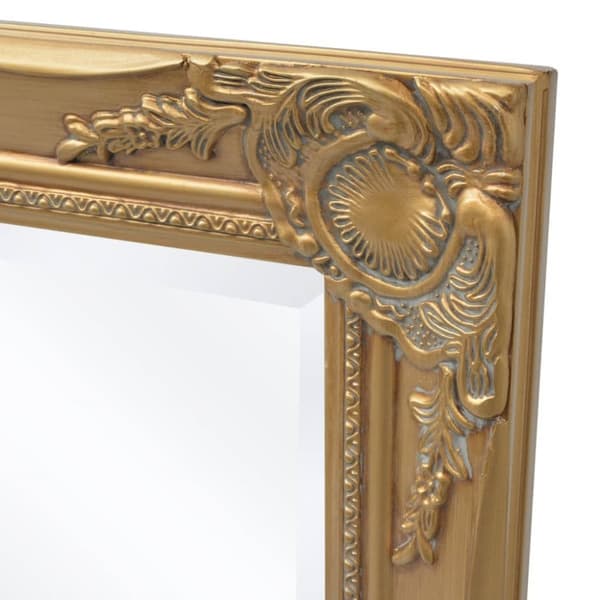 The Living Store Väggspegel i barockstil 100x50 cm guld -  Speglar