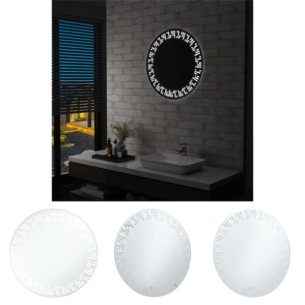 The Living Store Badrumsspegel LED 70 cm -  Speglar