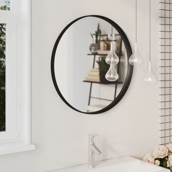 The Living Store vægspejl 60 cm sort - Spejle