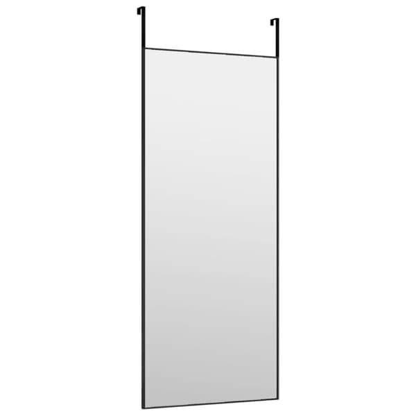 The Living Store dørspejl 40x100 cm glas og aluminium sort -  Spejle