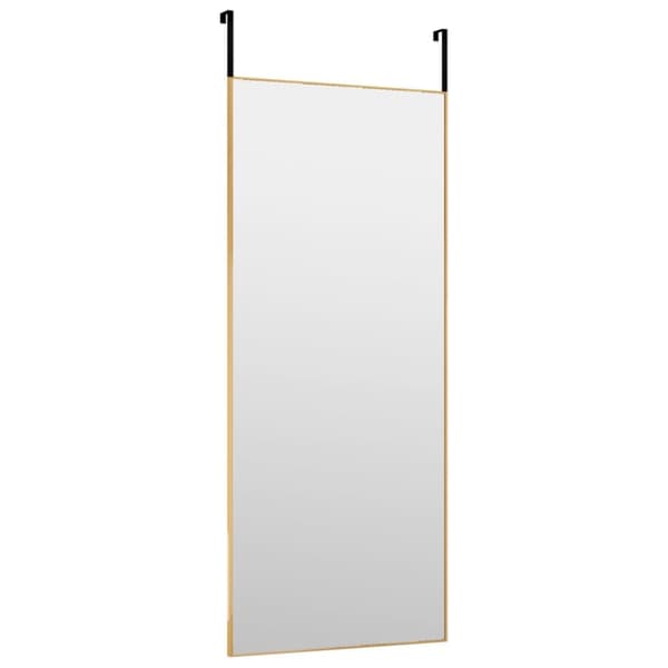 The Living Store dørspejl 40x100 cm glas og aluminium guldfarvet -  Spejle