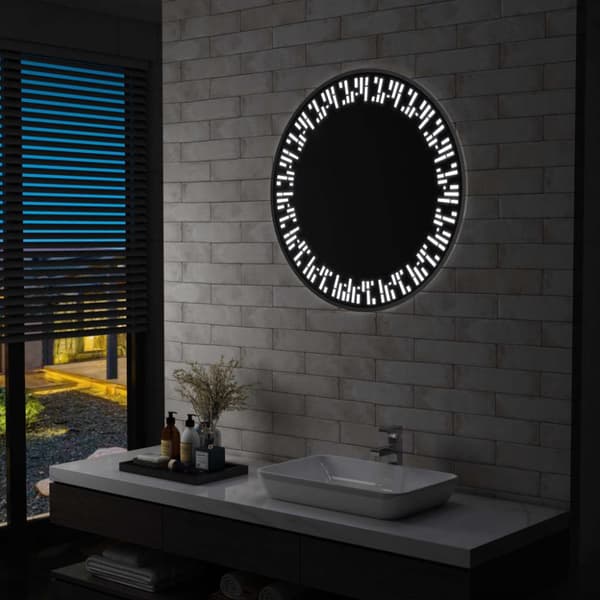 The Living Store badeværelsesspejl med LED-lys 80 cm -  Spejle