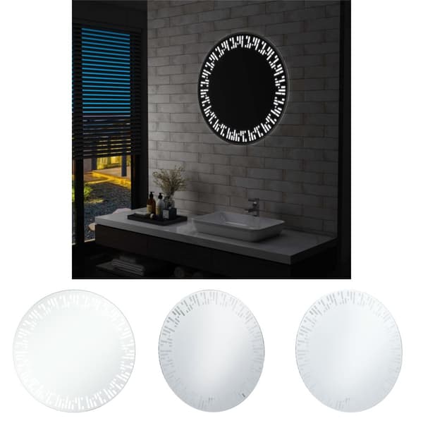 The Living Store badeværelsesspejl med LED-lys 80 cm -  Spejle