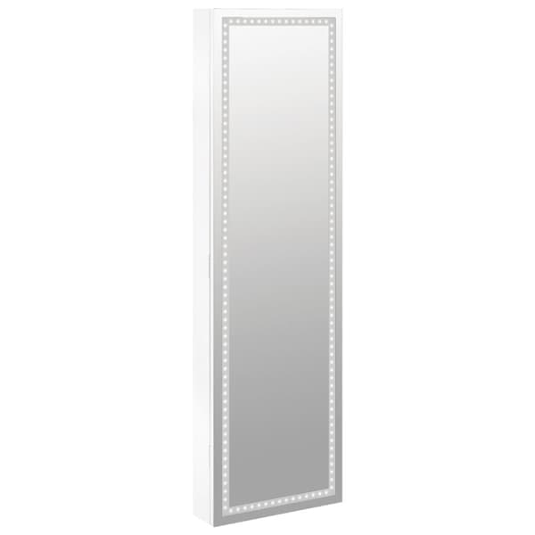 The Living Store væghængt spejlskab med LED-lys hvid -  Spejle