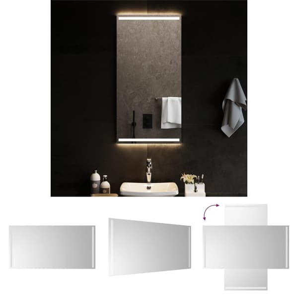 The Living Store Badrumsspegel LED 50x100 cm -  Speglar