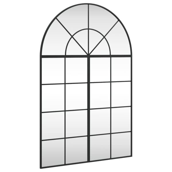 The Living Store vægspejl 80x120 cm buet jern sort -  Spejle