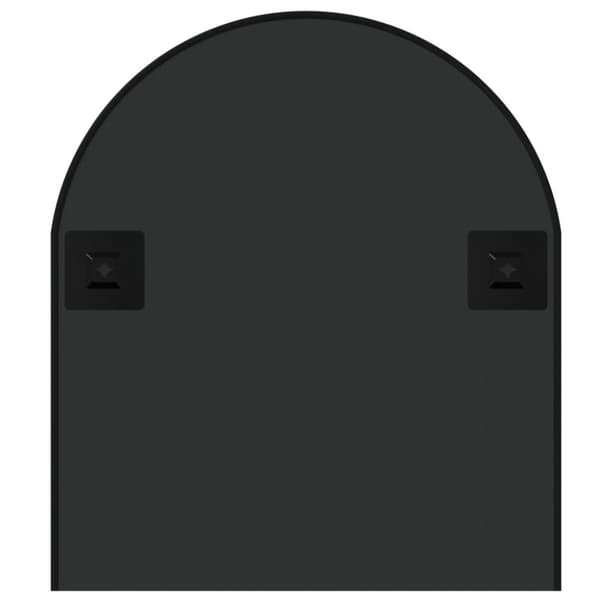 The Living Store vægspejl 100x45 cm oval sort -  Spejle