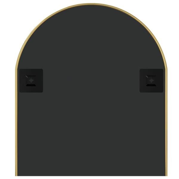 The Living Store vægspejl 100x45 cm oval guldfarvet -  Spejle