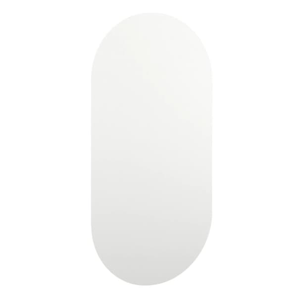 The Living Store Spegel med LED-lampor 60x30 cm glas oval -  Speglar